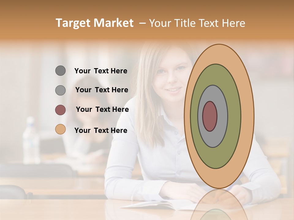 Writing People Girl PowerPoint Template