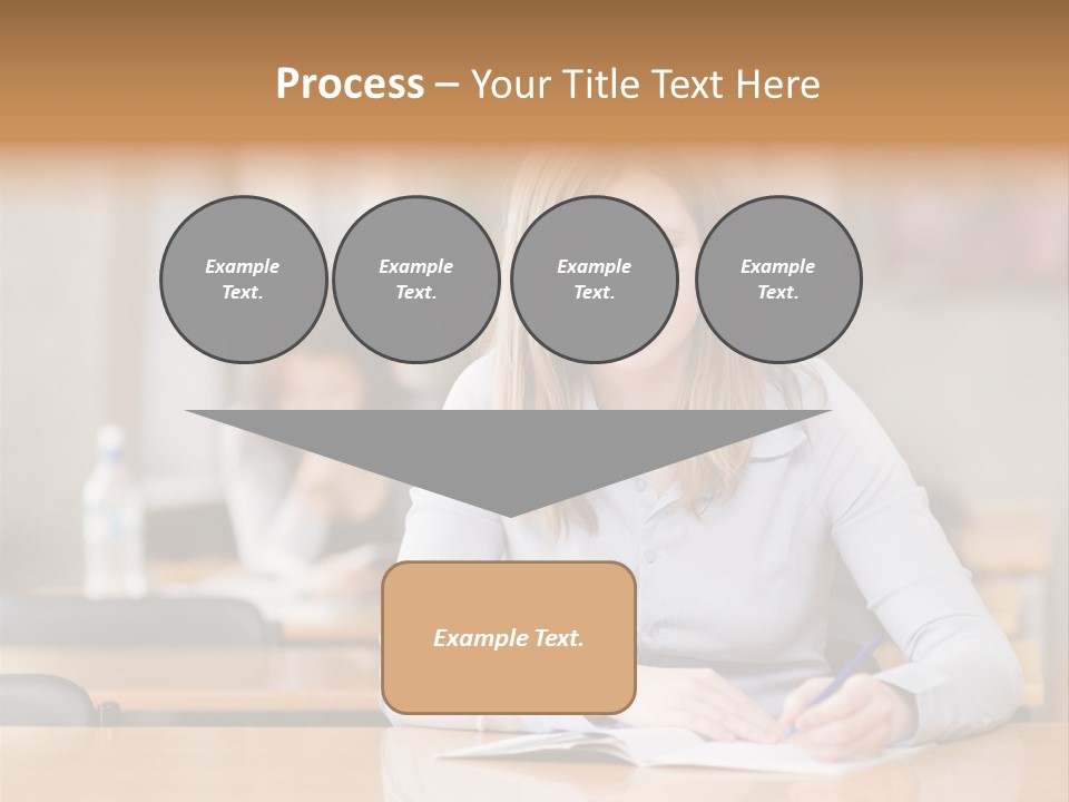 Writing People Girl PowerPoint Template