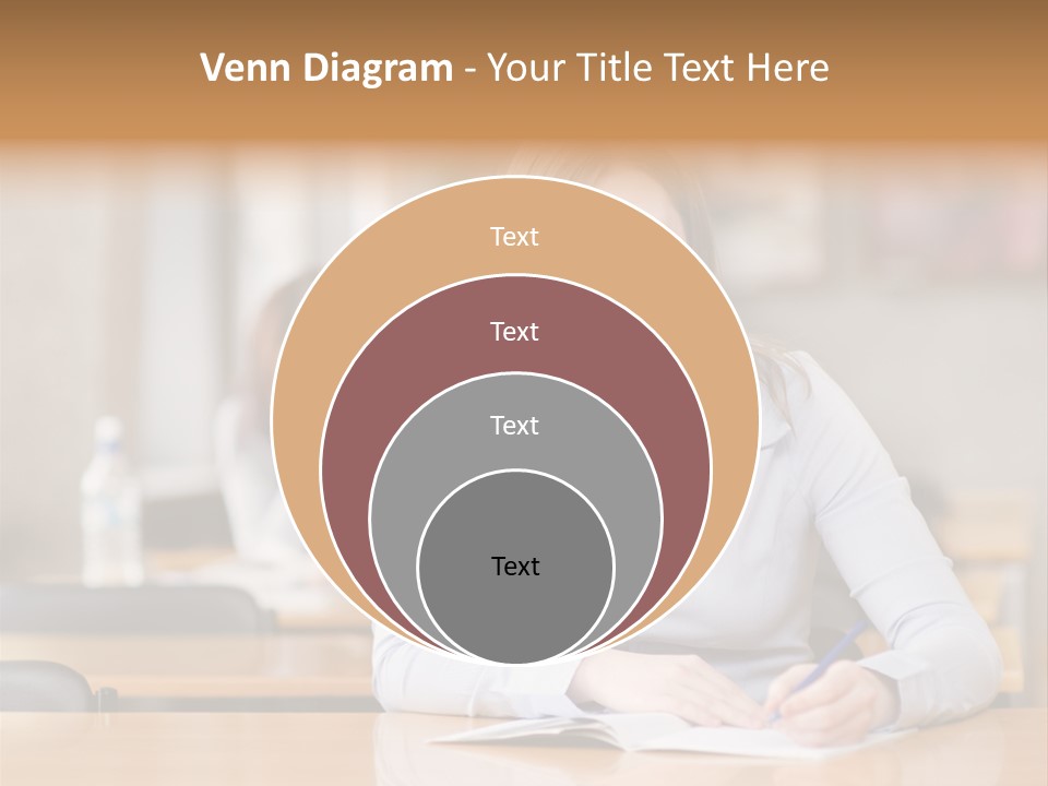 Writing People Girl PowerPoint Template