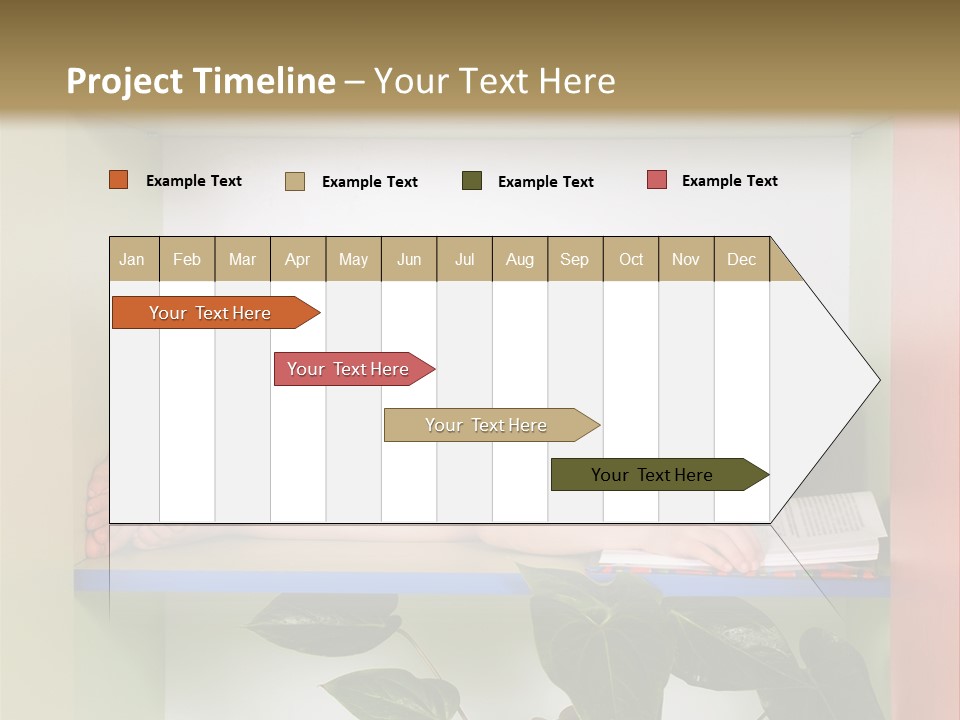 A Young Girl Is Sleeping On A Shelf With Books PowerPoint Template