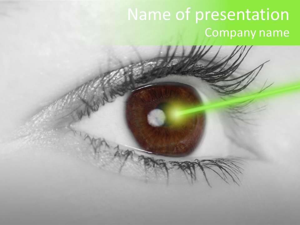 Eye Surgery Hospital Beam PowerPoint Template