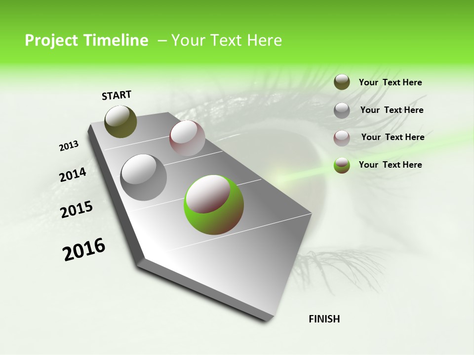 Eye Surgery Hospital Beam PowerPoint Template