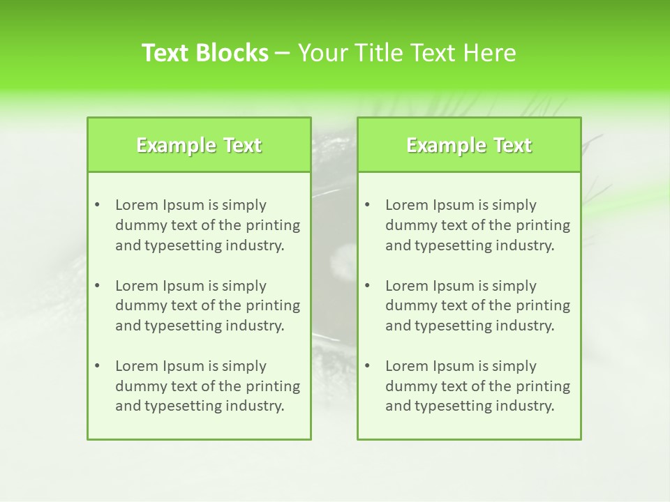 Eye Surgery Hospital Beam PowerPoint Template