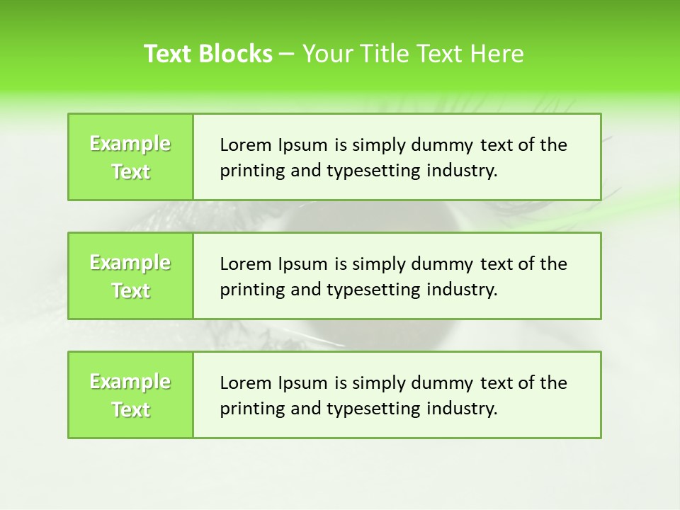 Eye Surgery Hospital Beam PowerPoint Template