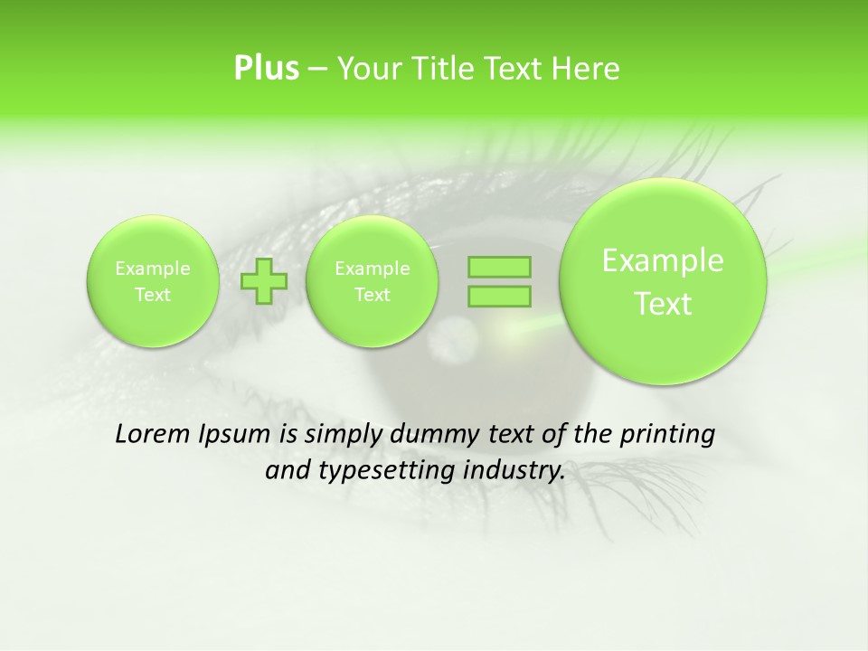 Eye Surgery Hospital Beam PowerPoint Template