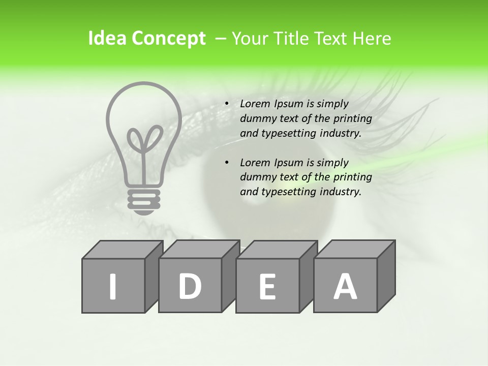 Eye Surgery Hospital Beam PowerPoint Template