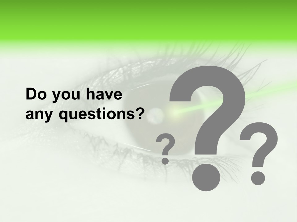 Eye Surgery Hospital Beam PowerPoint Template