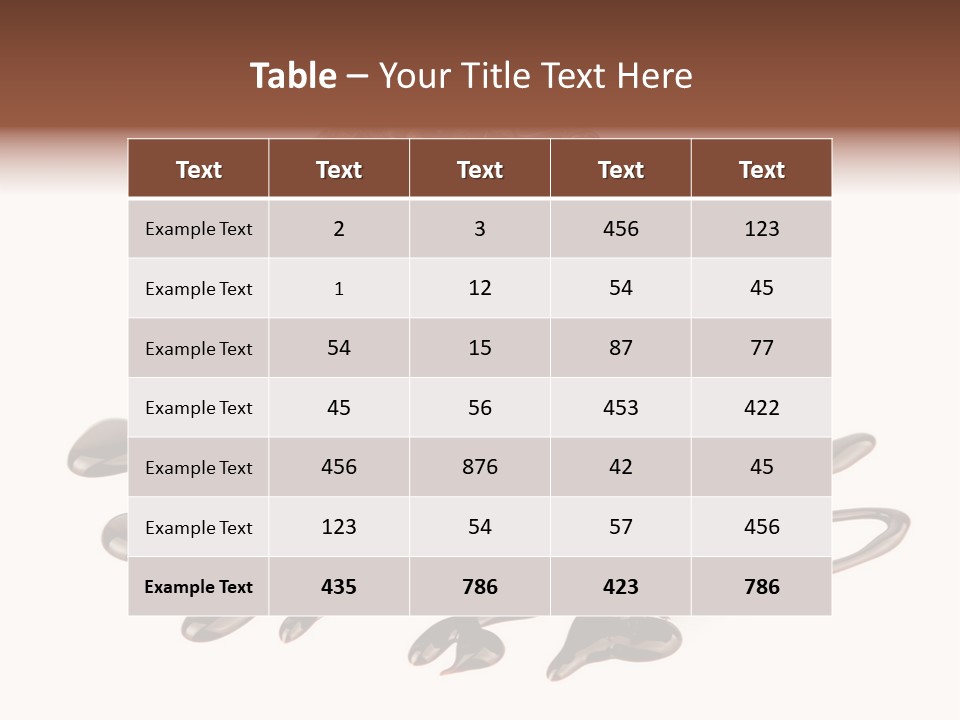 A Piece Of Chocolate Cake With Chocolate Drizzles On It PowerPoint Template