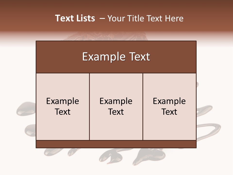 A Piece Of Chocolate Cake With Chocolate Drizzles On It PowerPoint Template