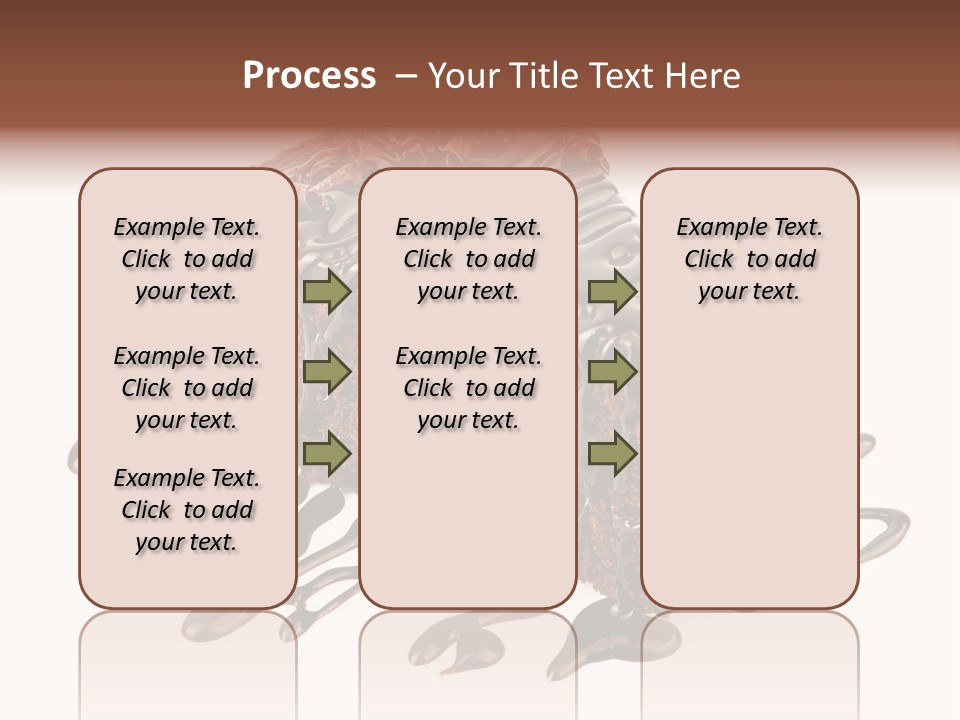 A Piece Of Chocolate Cake With Chocolate Drizzles On It PowerPoint Template