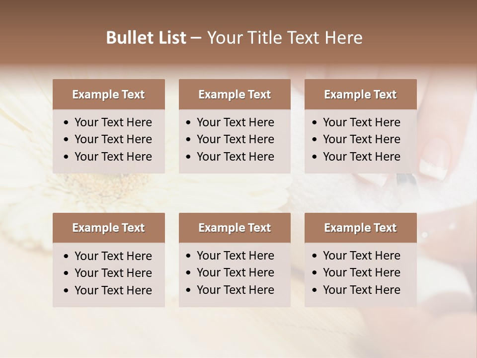 Color Image Bamboo Hygiene PowerPoint Template