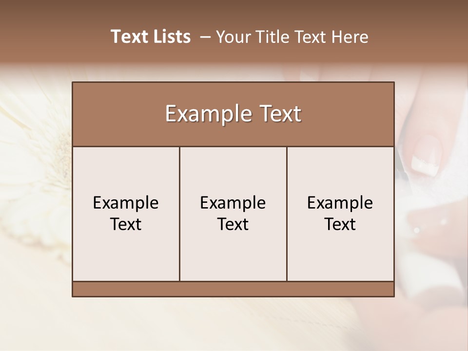 Color Image Bamboo Hygiene PowerPoint Template