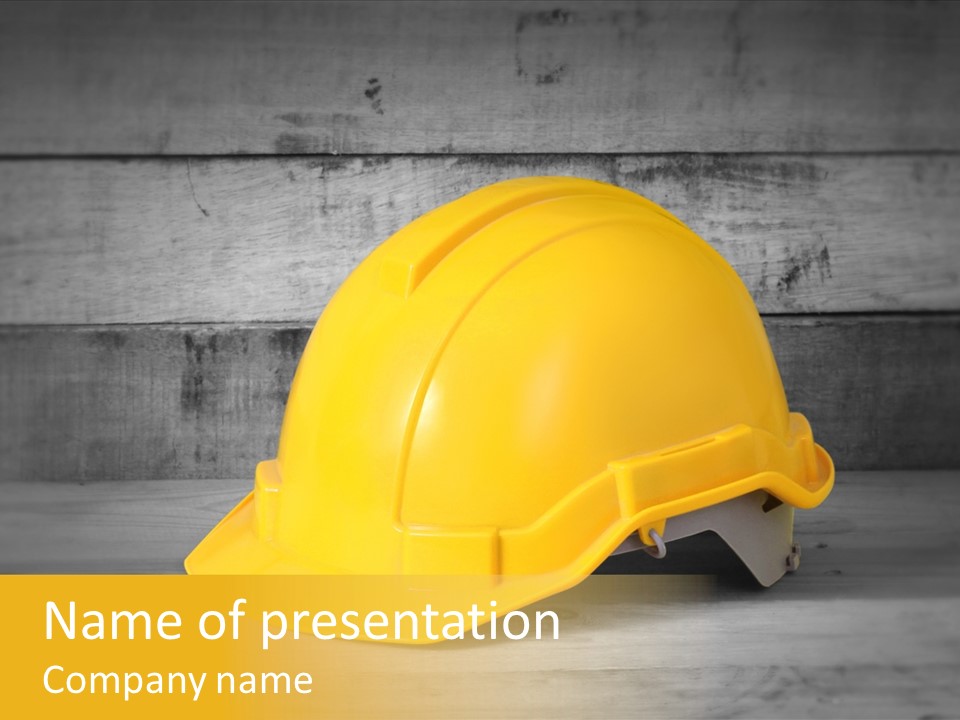 Cap Engineer Wear PowerPoint Template