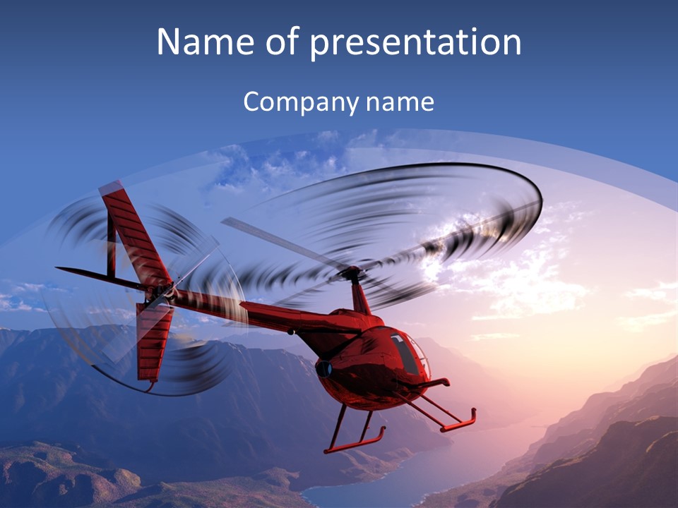 View Airborne Vehicle PowerPoint Template