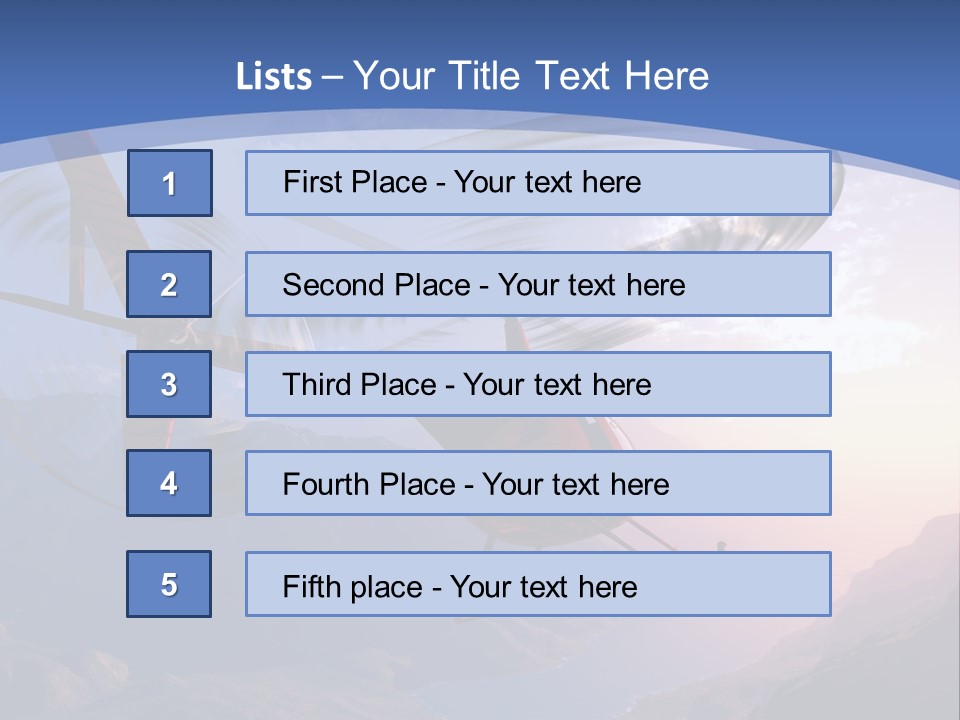 View Airborne Vehicle PowerPoint Template