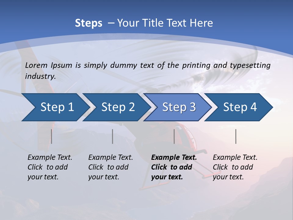 View Airborne Vehicle PowerPoint Template