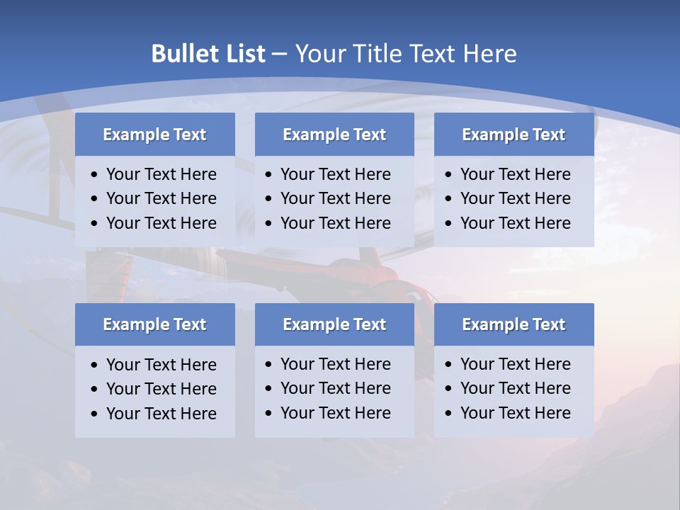 View Airborne Vehicle PowerPoint Template