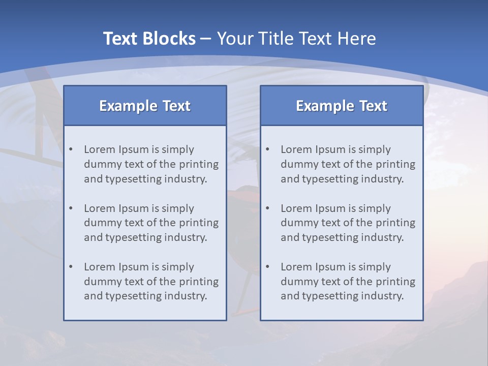 View Airborne Vehicle PowerPoint Template