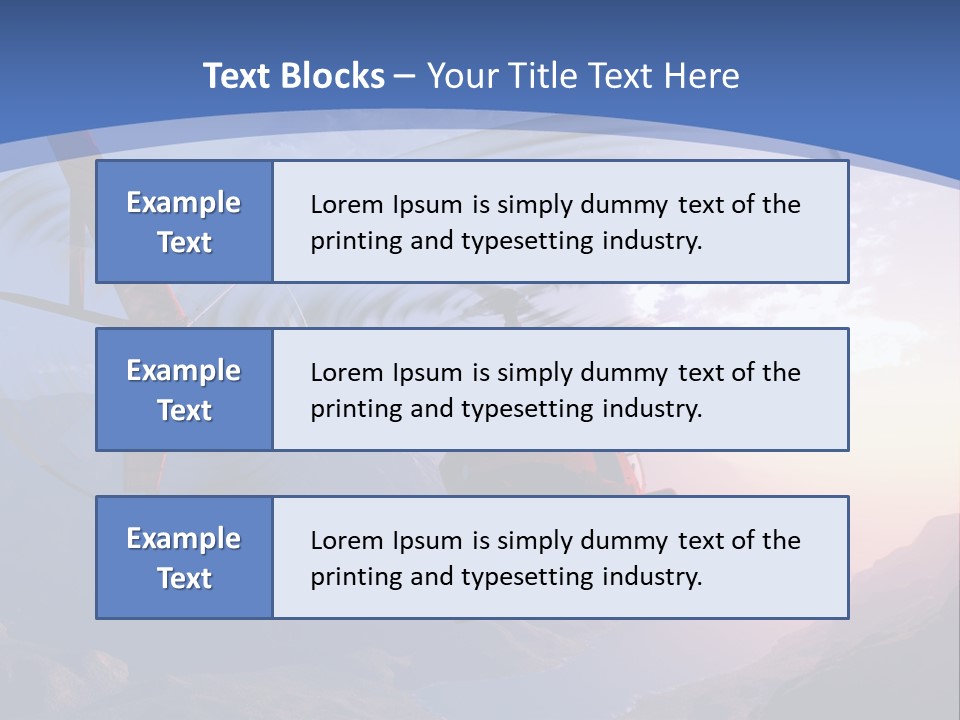 View Airborne Vehicle PowerPoint Template