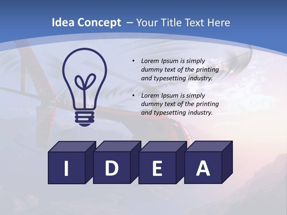 View Airborne Vehicle PowerPoint Template