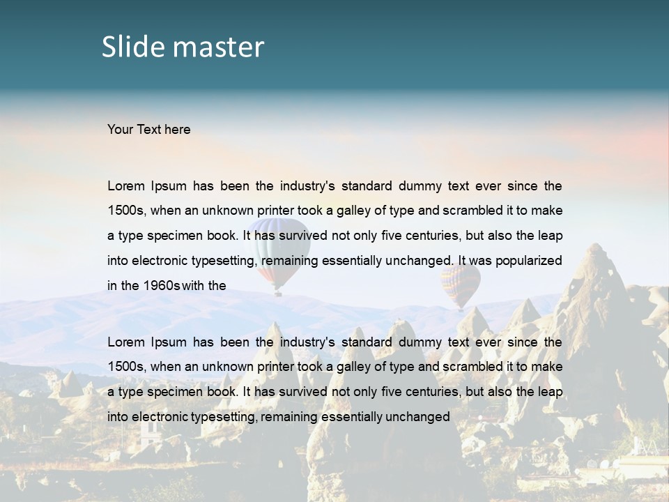 Turkey Limestone Sandstone PowerPoint Template