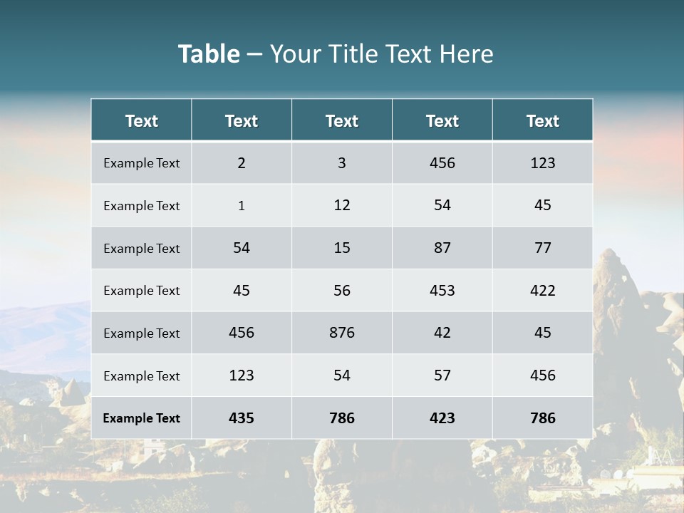 Turkey Limestone Sandstone PowerPoint Template