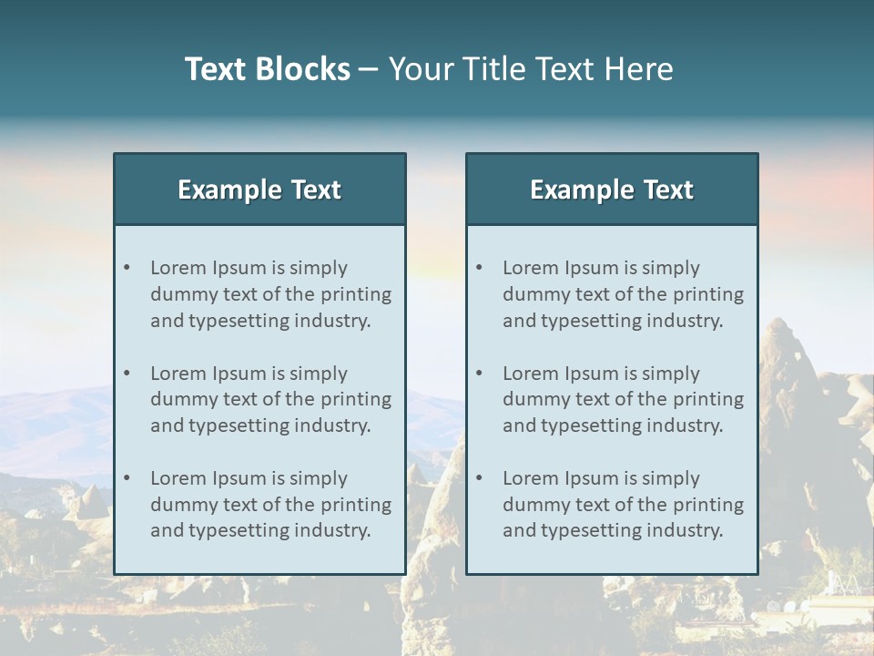 Turkey Limestone Sandstone PowerPoint Template