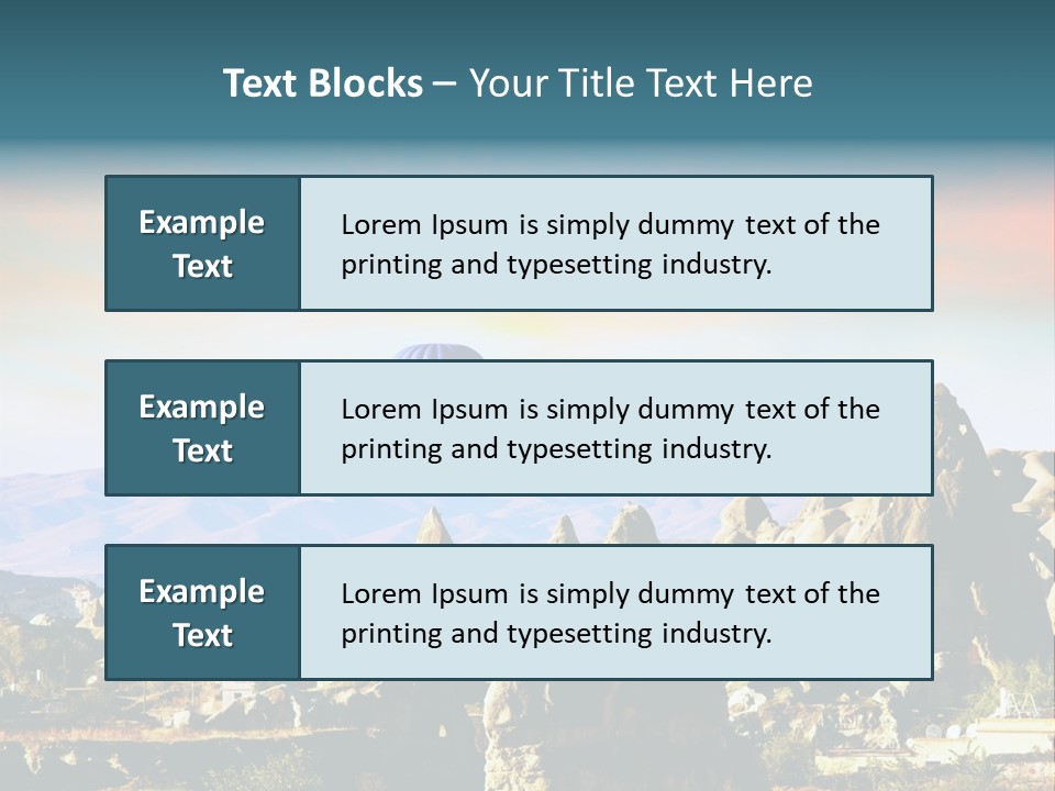 Turkey Limestone Sandstone PowerPoint Template