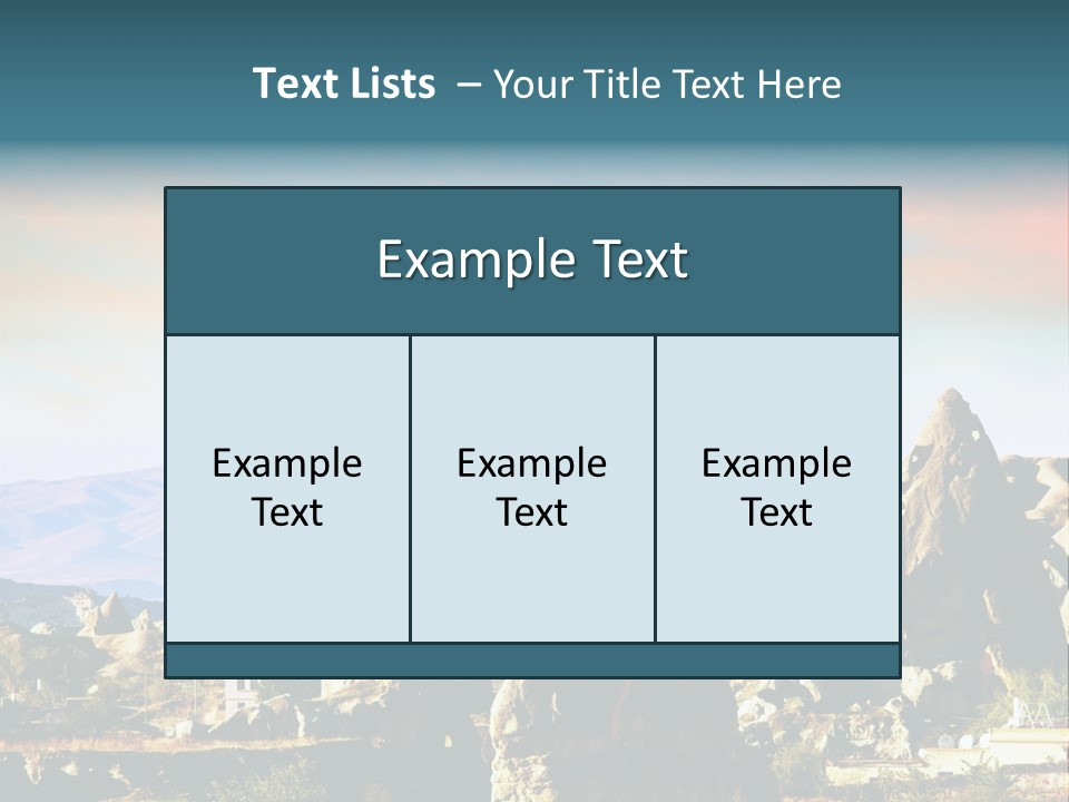 Turkey Limestone Sandstone PowerPoint Template