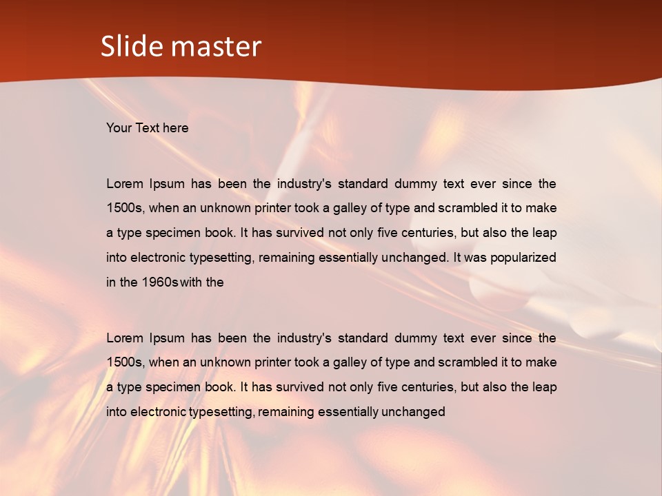 Amber Macro Nobody PowerPoint Template