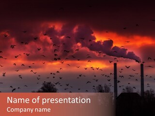 Well Bituminous Rig PowerPoint Template