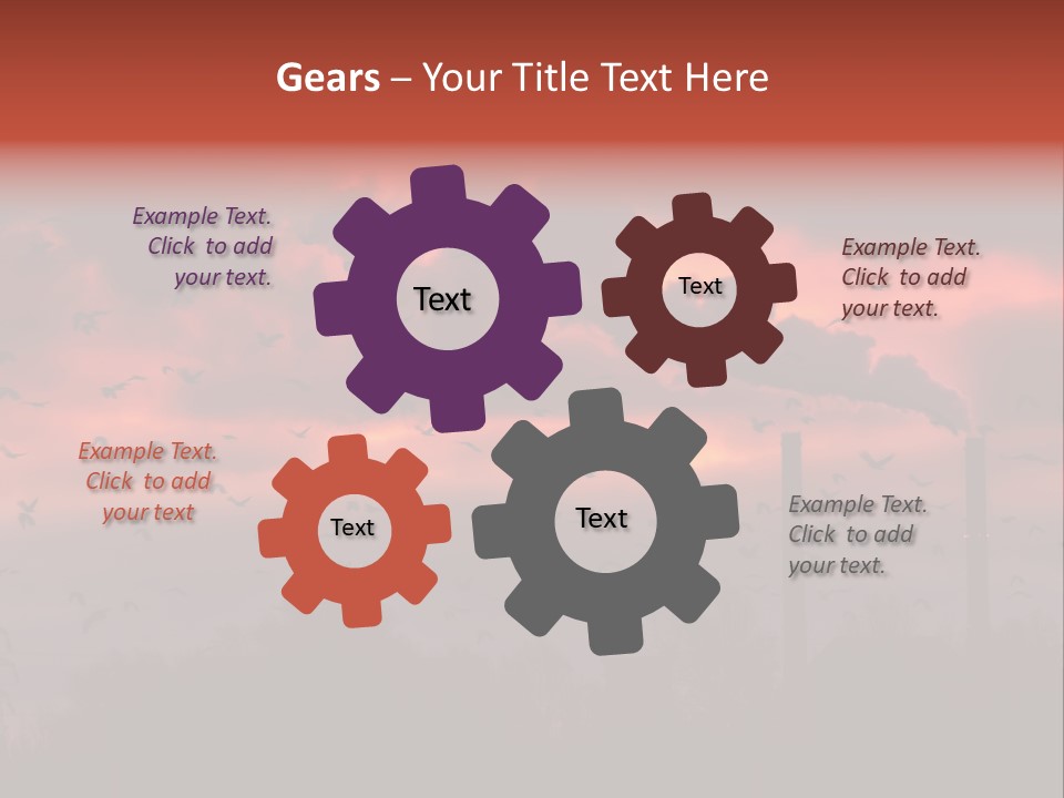 Well Bituminous Rig PowerPoint Template