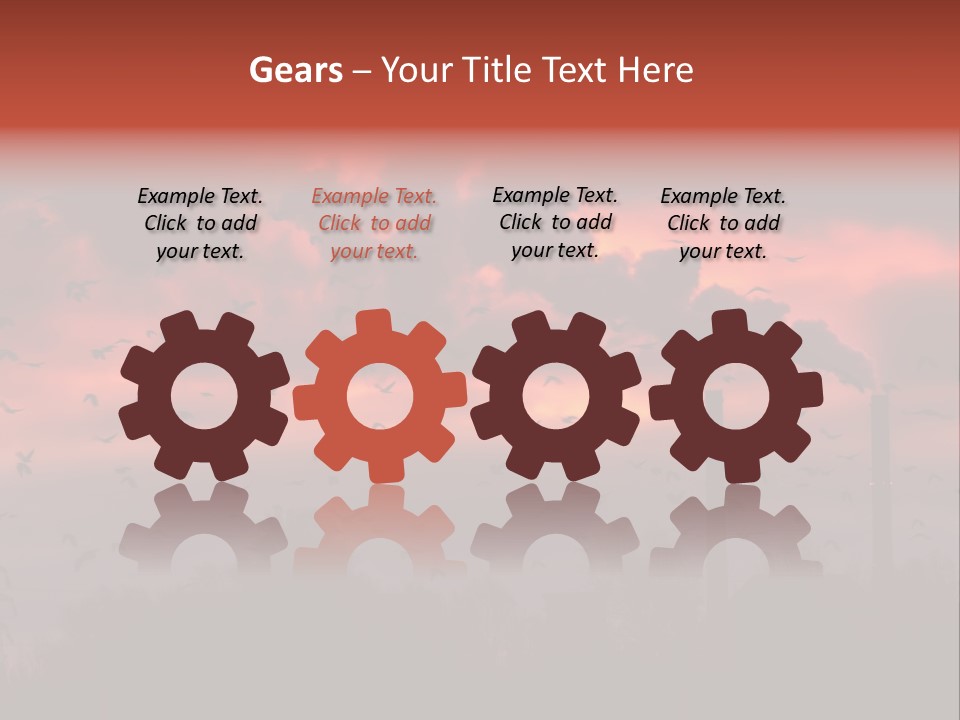 Well Bituminous Rig PowerPoint Template