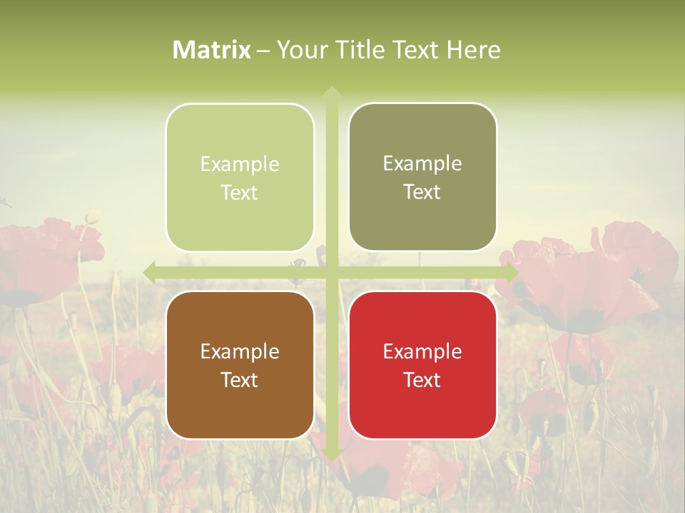 Blue View Bloom PowerPoint Template