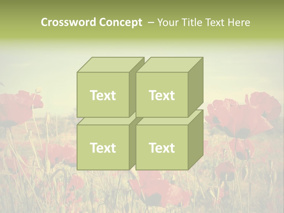 Blue View Bloom PowerPoint Template