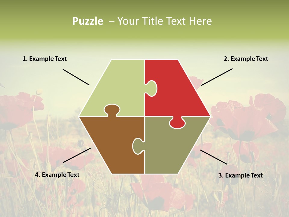 Blue View Bloom PowerPoint Template