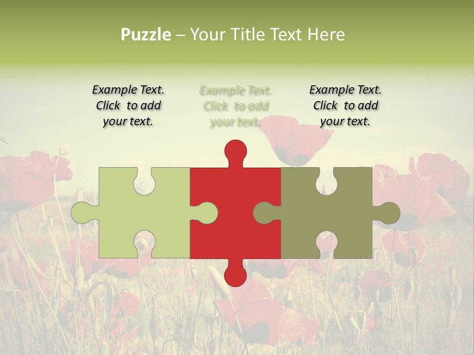 Blue View Bloom PowerPoint Template