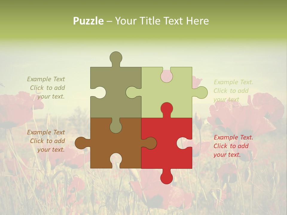 Blue View Bloom PowerPoint Template