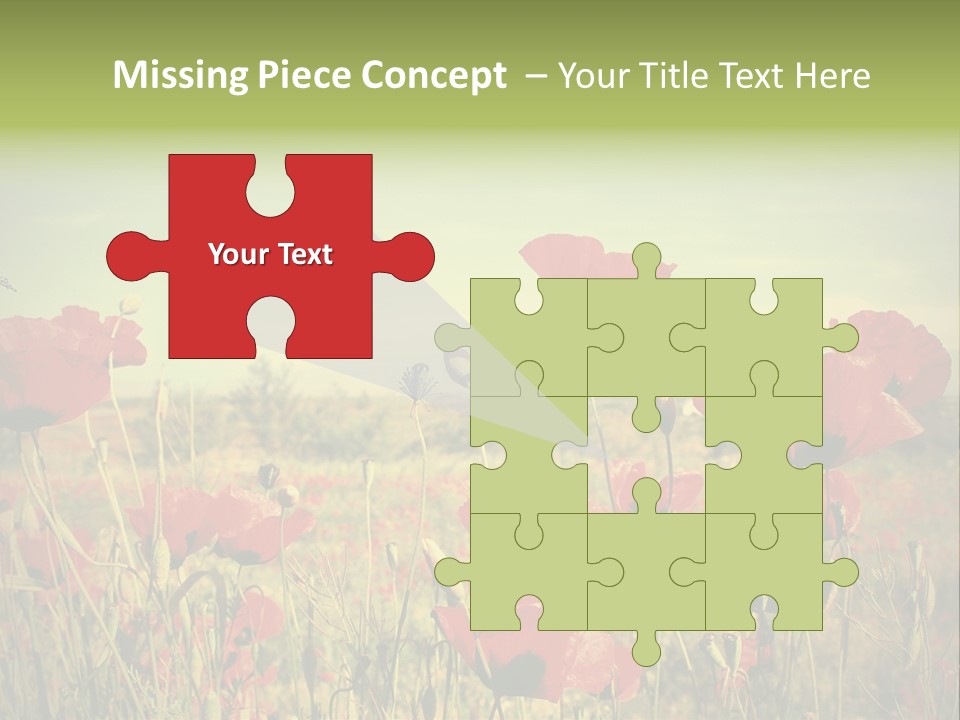 Blue View Bloom PowerPoint Template