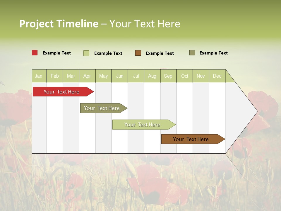 Blue View Bloom PowerPoint Template