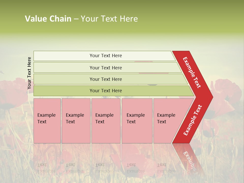 Blue View Bloom PowerPoint Template