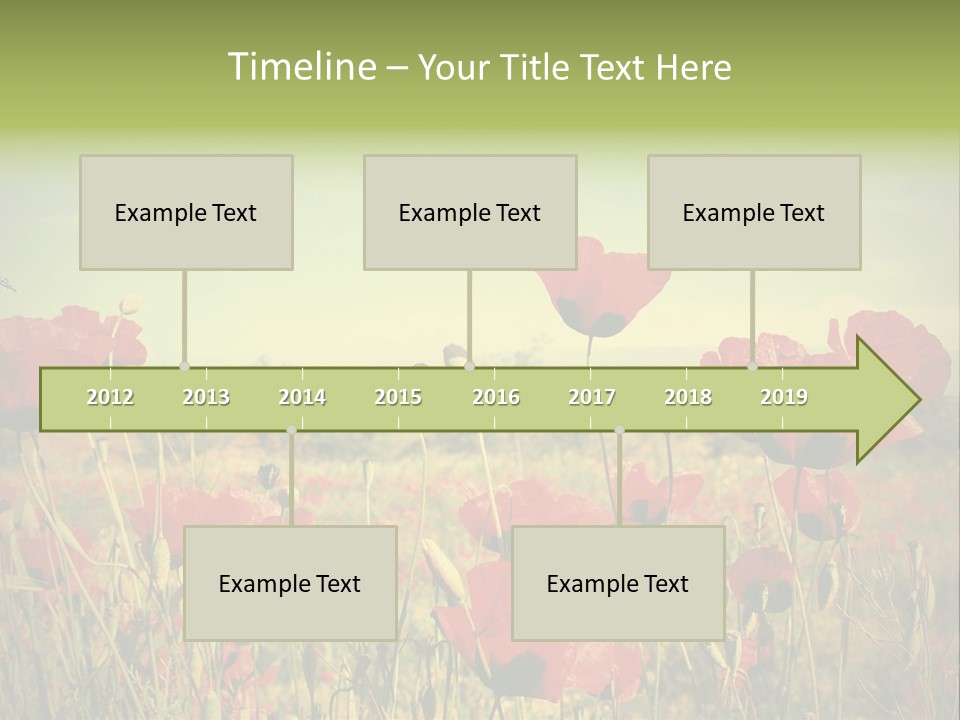 Blue View Bloom PowerPoint Template