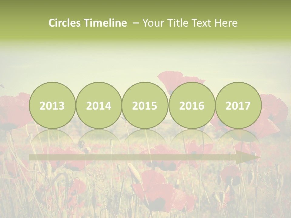 Blue View Bloom PowerPoint Template