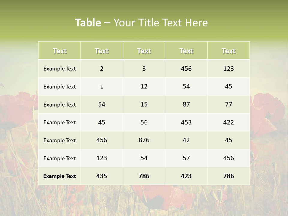 Blue View Bloom PowerPoint Template