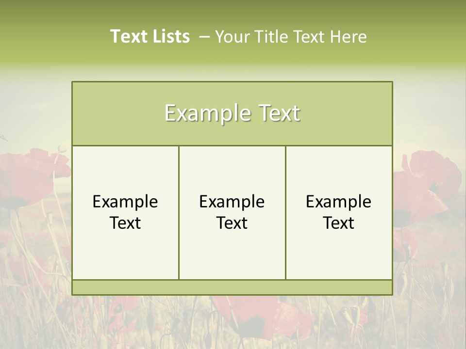 Blue View Bloom PowerPoint Template