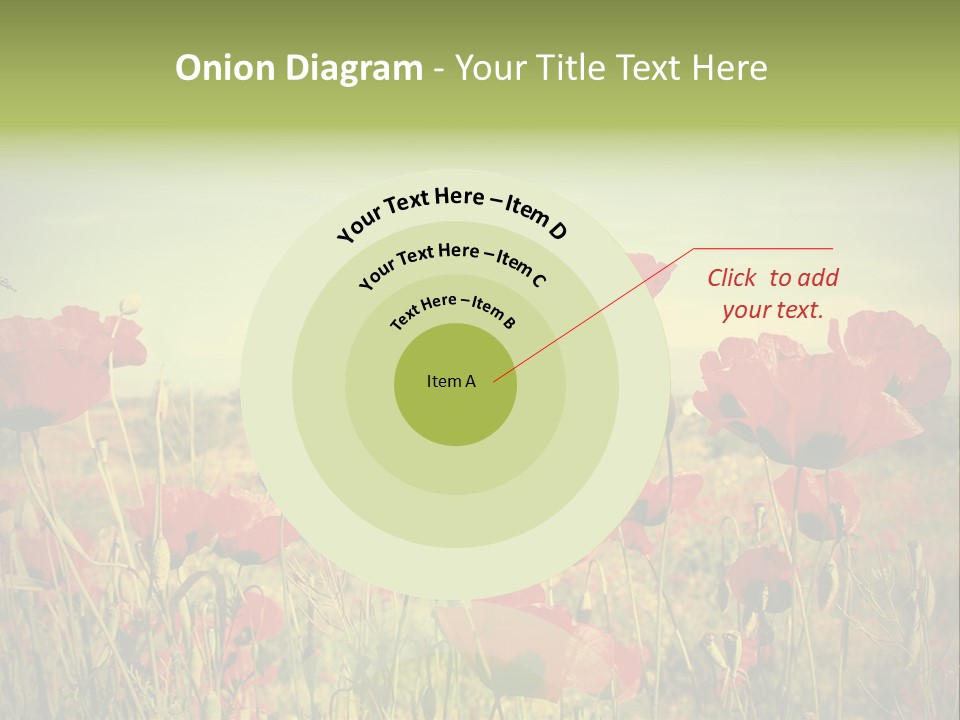 Blue View Bloom PowerPoint Template