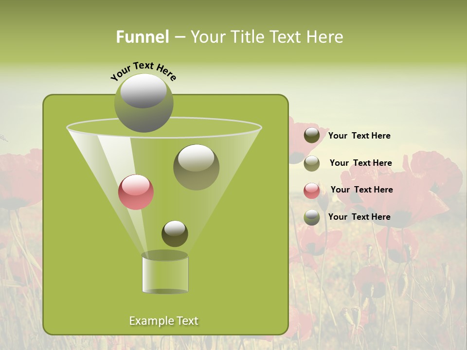 Blue View Bloom PowerPoint Template