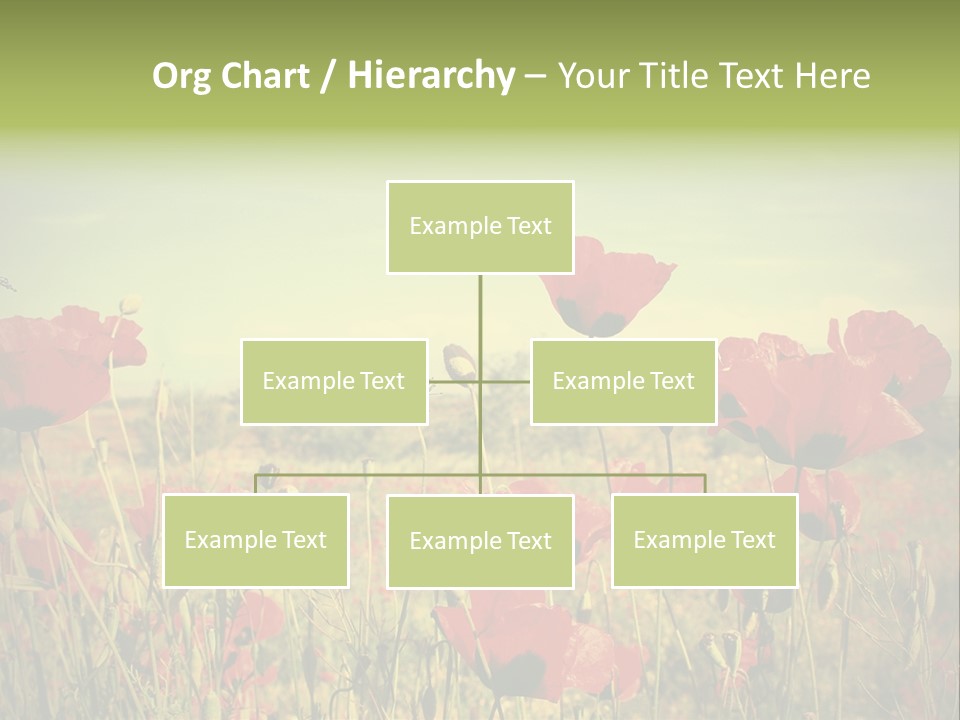 Blue View Bloom PowerPoint Template