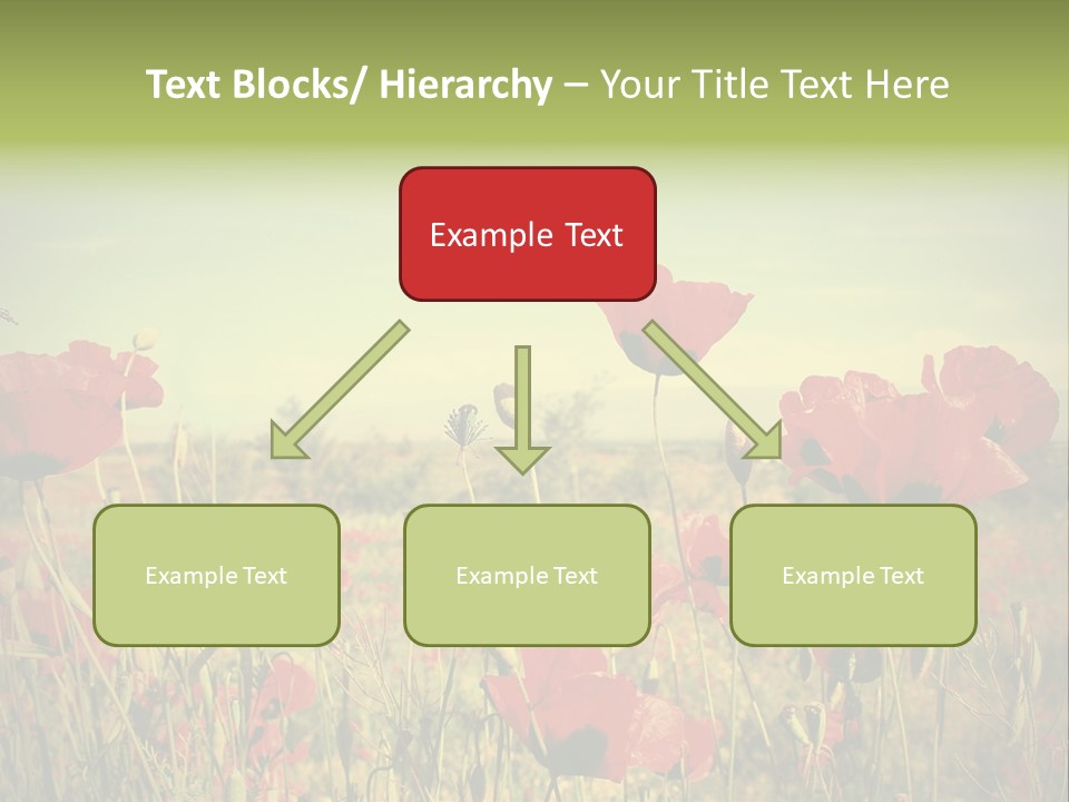 Blue View Bloom PowerPoint Template