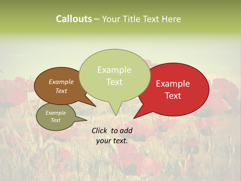 Blue View Bloom PowerPoint Template